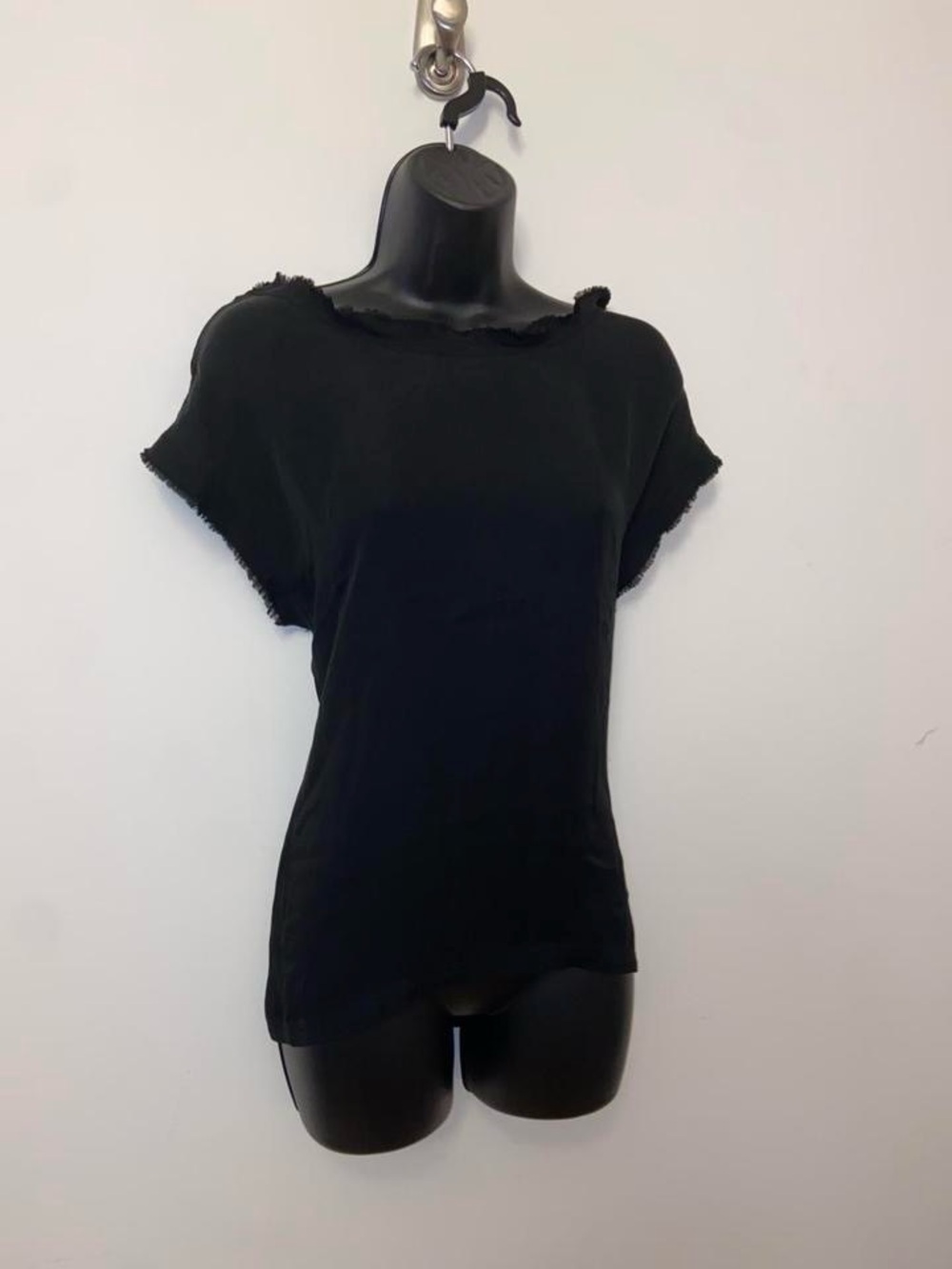 Dolce & Gabbana Vintage Black Raw Edge Top